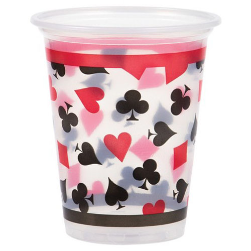 Casino Night 16oz Plastic Cups (8ct)